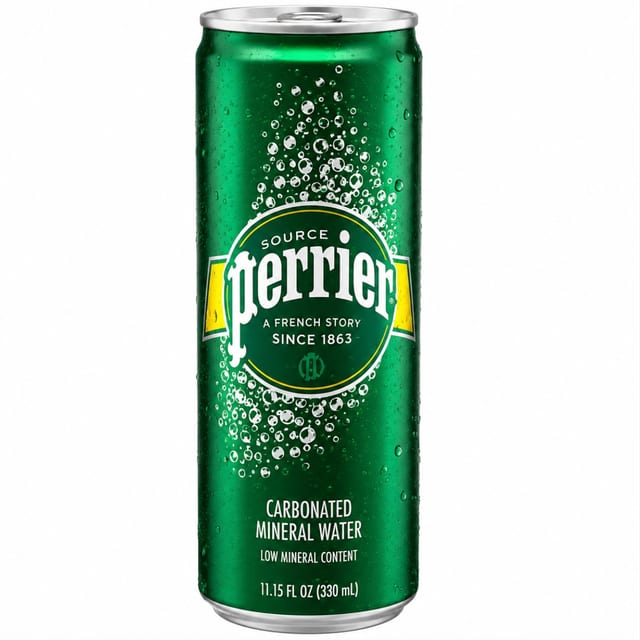 Perrier Sparkling Water.